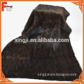 Top quality natural brown color knitted mink fur blanket